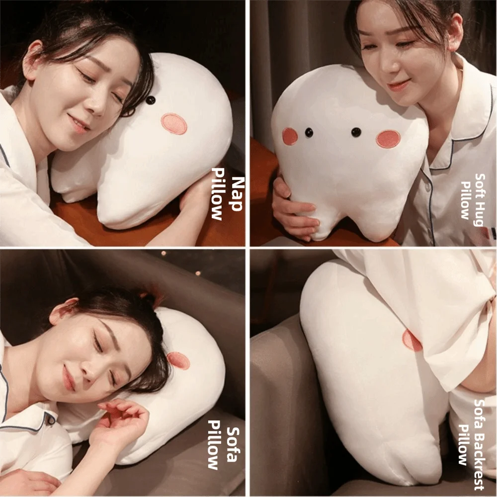 Morbido cuscino per denti giocattoli di peluche cuscino creativo design dei cartoni animati denti farciti cuscino per bambini Gits cuscino per denti orali