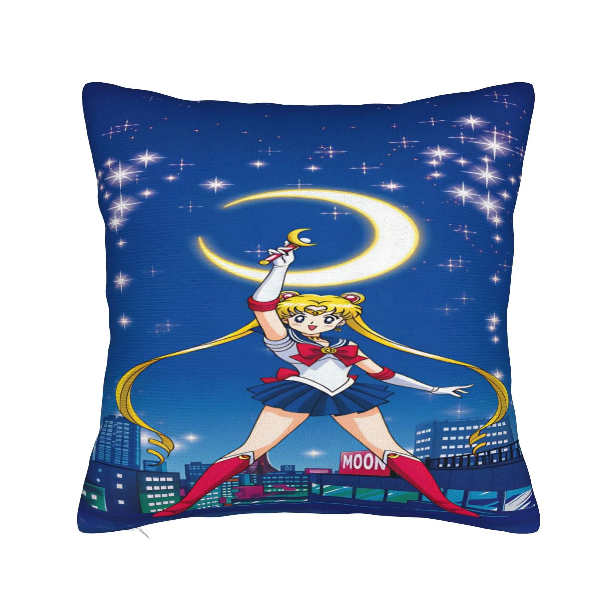 S-Sailor Moons Pillow Cover  Kawaii Pillow Case For Chair Sofa Home Decor Design Pillowcases Gift