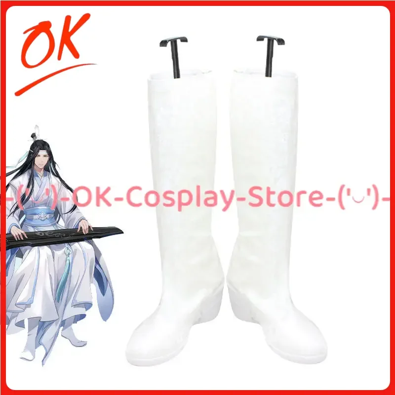 

[Customized] Anime Mo Dao Zu Shi Lan Wangji Cosplay PU Leather Shoes Grandmaster of Demonic Roleplay Props Halloween Boots
