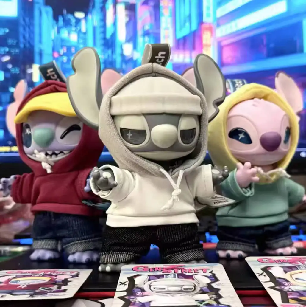 

newLilo and Stitch GenZ Street Series Vinyl Doll Anime Cartoon Kawaii Decorative Pendant Fashion Doll Children's Toy Gift