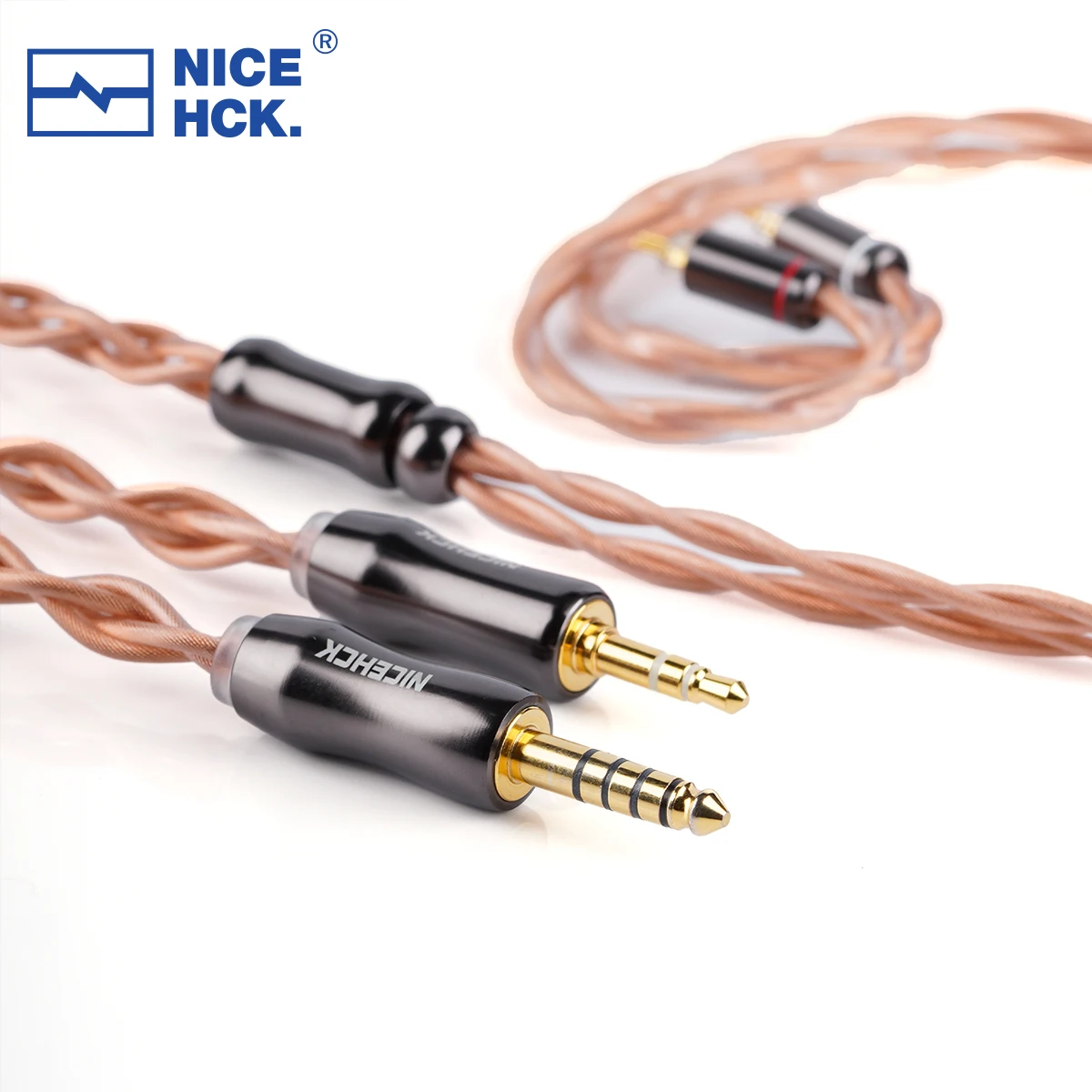 NICEHCK Fall Audiophile Earphone Upgrade Cable OFC 2Pin 4.4mm Plug 18.6AWG Ultra-Pure Single-Crystal Copper Conductor IEM Wire