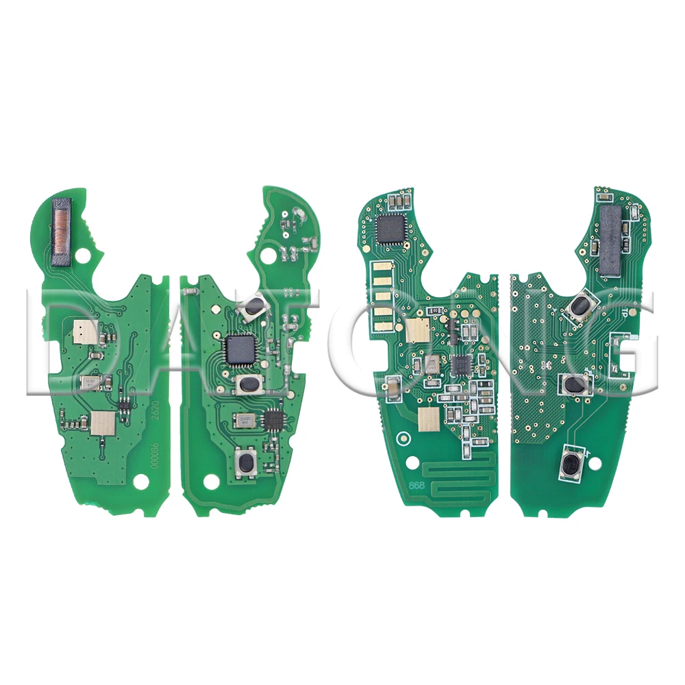 Datong 315/4F0837220M/T/AF 434/4F0837220D/R 868MHz Half Smart 8E Chip IYZ 3314 Flip Car Key For Audi A6 A6L S6 Q7 2004-2015