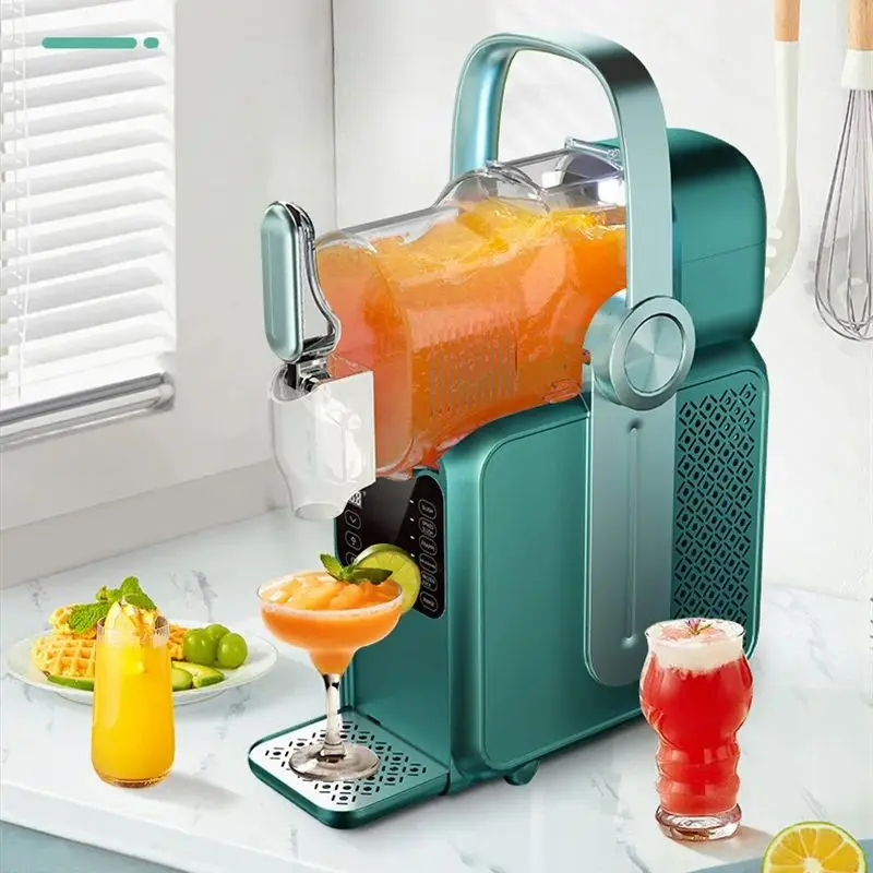 ماكينة تصنيع السلوشي التجارية بخزان واحد سعة 2 لتر مع مقبض، خلاط صانع عصير عصير سهل الحمل #3