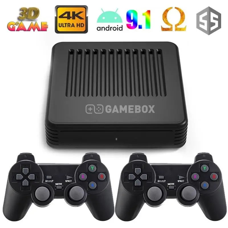 

Retro Video Game Console G11 Android9.0 Emuelec4.5 Dual System TV Box 905X3 Chips 4K HD Output 50Simulators 25000Games Kid Gifts