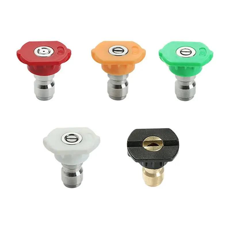 M50K-High Pressure Water Nozzle 0°15°25°40°65° For Quick Connector Car Wash Garden Irrigation Easy To Use