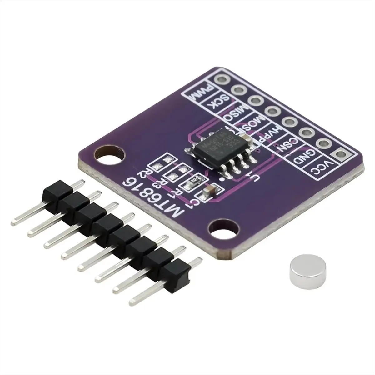 DT75BG MT6816 Magnetic Encoder Module High-Speed and High- Magnetic Induction Angle Measurement Sensor Module