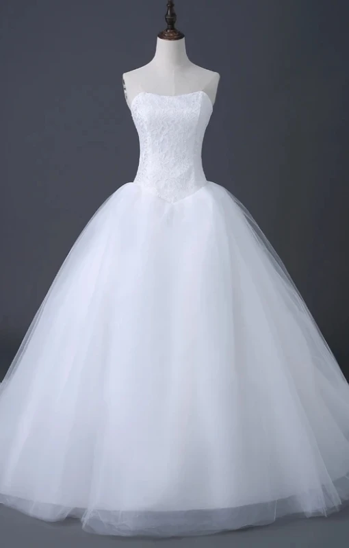 Vestidos de novia clásicos sin tirantes, vestido de baile de tul Vintage de celebridad barata, vestido de novia de encaje de Organza, gran oferta