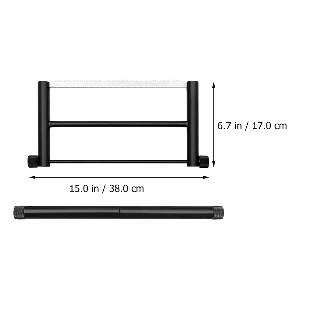 منشار قوس مدمج قابل للطي خفيف الوزن من سبائك الألومنيوم قابل للطي للتخييم في الهواء الطلق قوس صيد متعدد الأغراض للخشب #6