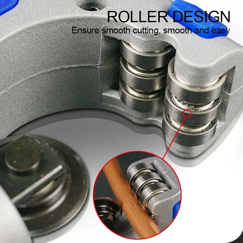 Metal Roller Tube Cutter Stainless Steel Roller Type Scissor Bearing Pipe Cutter Copper Tube Plumbing Cutting Refrigeration Tool