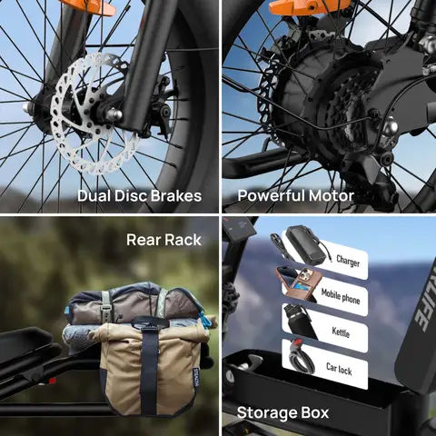 8 best sales elcykel med dubbla motorer - №7