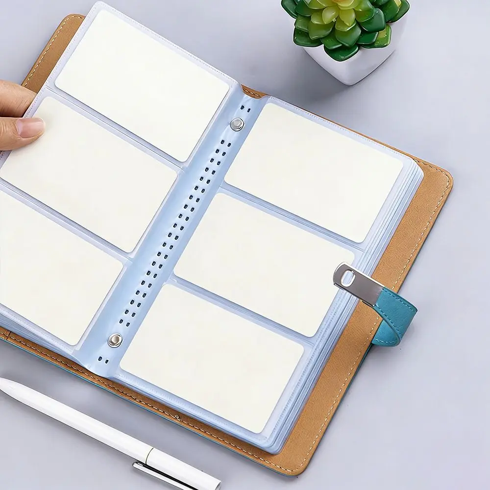 

Новый портативный альбом для коллекционирования карт из искусственной кожи на 120 карт, органайзер для визиток для мужчин и женщин