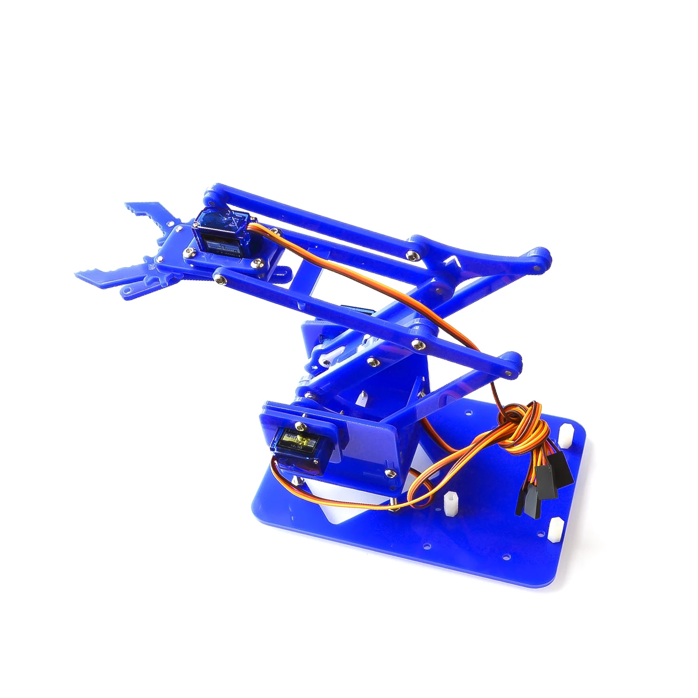 Robotic Arm Kit 4 DOF Robotic Arm Lightweight DIY Robotic Arm Sg90 Servo UNO R3