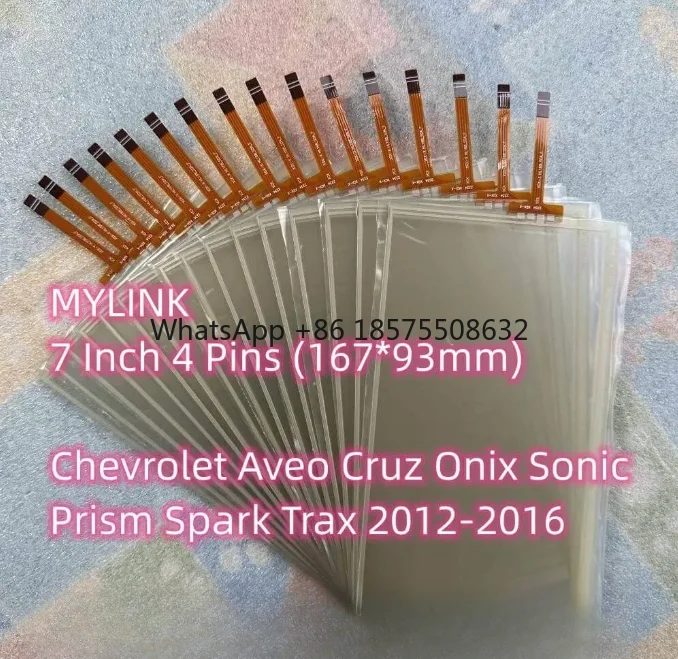 Wholesale New 6.95 Inch 4 Pins Resistiva Touch Screen 167mm*93mm For Chevrolet MyLink Car CD Audio Multimedia Navigation Radio