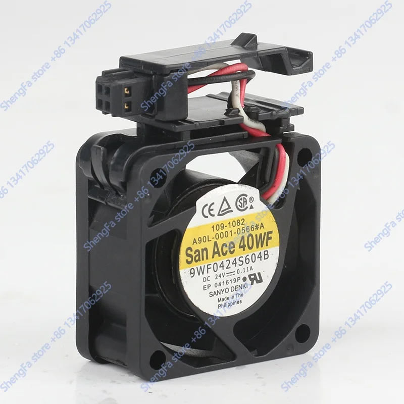 Cooling fan genuine product Sanyo 5V 12V 48V 40X40X20MM 4020 4CM FANUC system FanUC three-line 9WF0424S604B DC 24V 0.11A