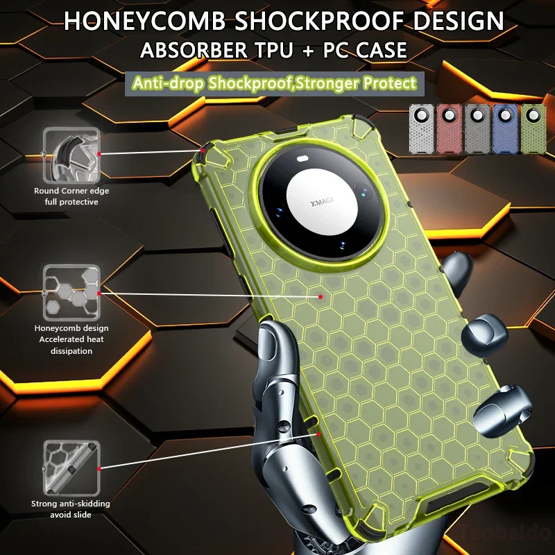 

For Huawei Mate 60 60Pro Case Luxury Hybrid Armor Shockproof Phone Case For Huawei Mate 60 Pro Mate60 Pro Plus Clear Back Cover