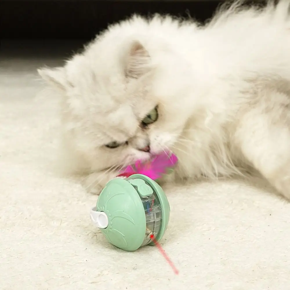 الإبداعية الأشعة تحت الحمراء التلقائي المتداول الكرة لدغة مقاومة تنبيه صوتي القط الأشعة تحت الحمراء الكرة التفاعلية مضحك منخفضة الضوضاء #3