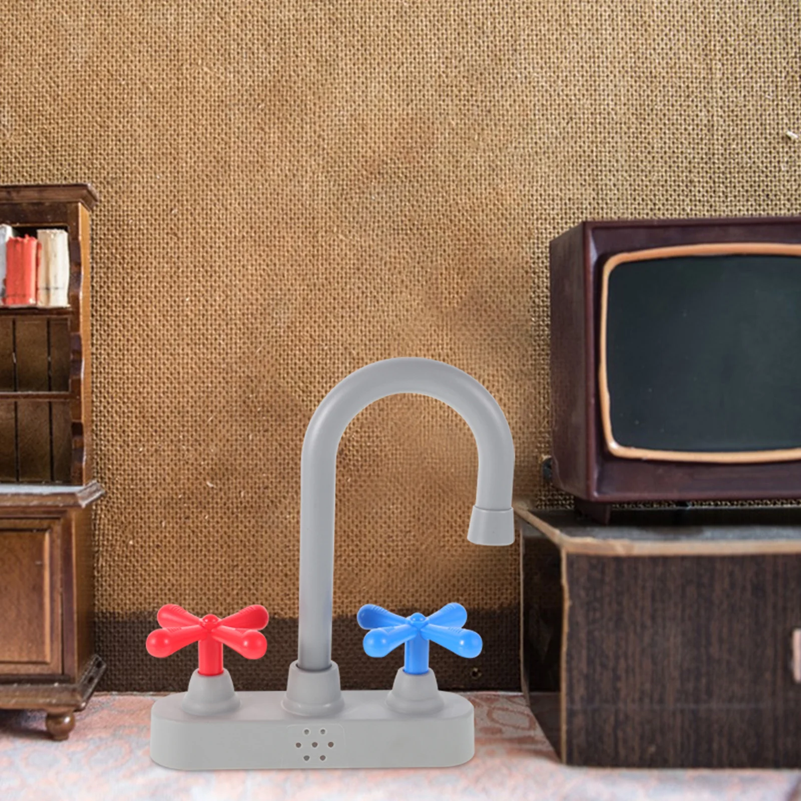 

2Pcs Play Kitchen Faucet Replacement Part - Simulation Sink Tap Accessory Encouraging Creative Role Play in Children's Household