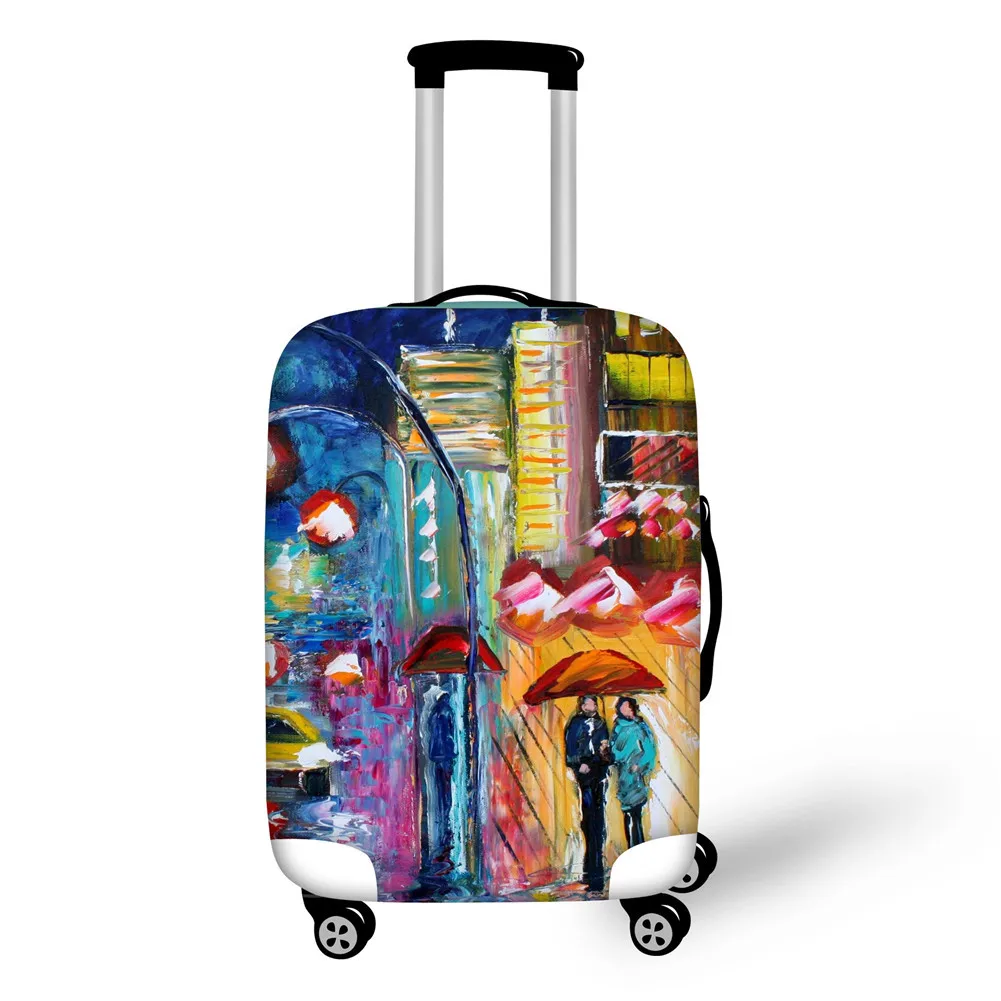 Pintura a óleo Trolley Caso, espessa estiramento Proteção, alta Viagem Acessórios para a Bagagem, Mala Capa, 2023, 18-32"