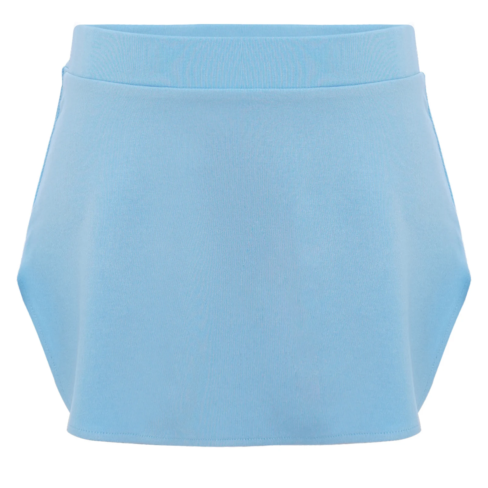 تنورة رقص باليه للأطفال البنات بفتحة جانبية بلون سادة وحزام خصر مطاطي لرقص الباليه الغنائي وتدريبات الإحماء #3