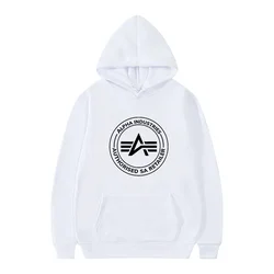 ALPHA INDUSTRIES Brand Printed Fashionable High Quality Hoodie Men's Casual Harajuku Sportswear Street Wear Men Clothing