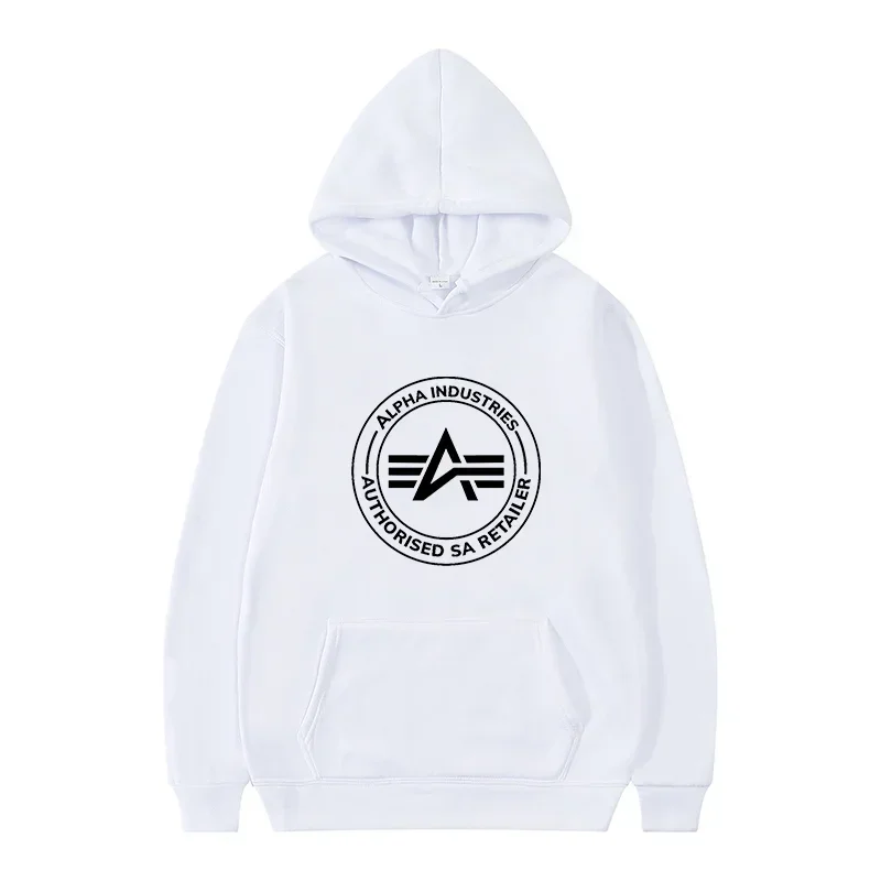 ALPHA INDUSTRIES Brand Printed Fashionable High Quality Hoodie Men's Casual Harajuku Sportswear Street Wear Men Clothing