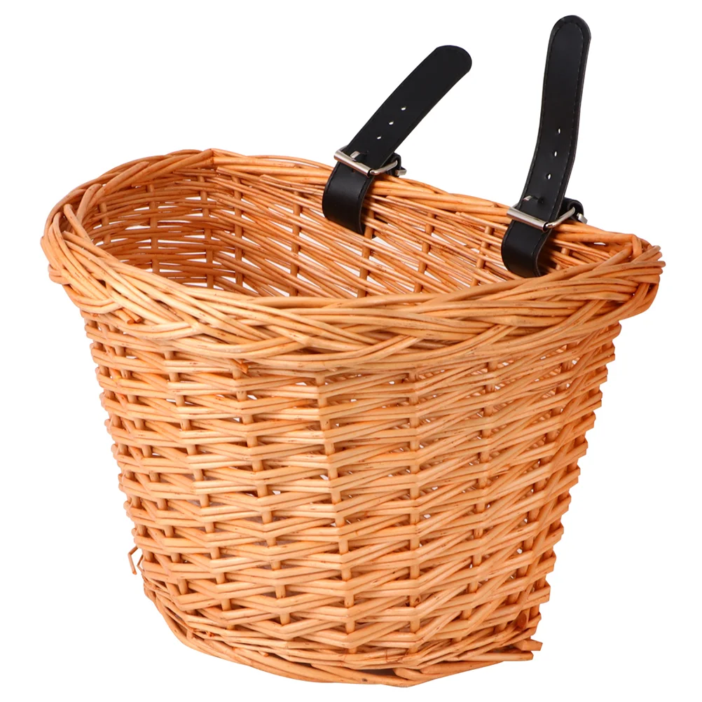 

Boys Hamper Bikes Detachable Handmade Basket to Weave Bicycle for Kids Bamboo Wicker Woven