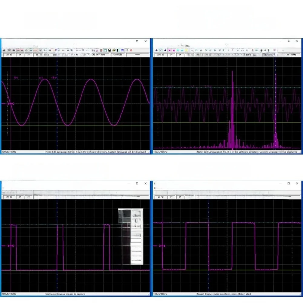 Fosc53C1 Digital Oscilloscope USB 2.0 Interface 5 Channel Input 1MHz Sampling Rate for Electrical Equipment Testing