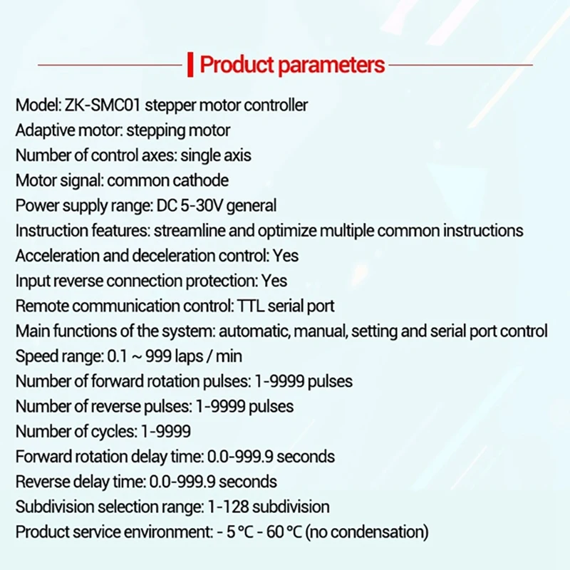 Contrôleur de moteur pas à pas programmable, angle des barrage positives, carte de contrôle de la vitesse d'impulsion, communication série PLC, 42, 57