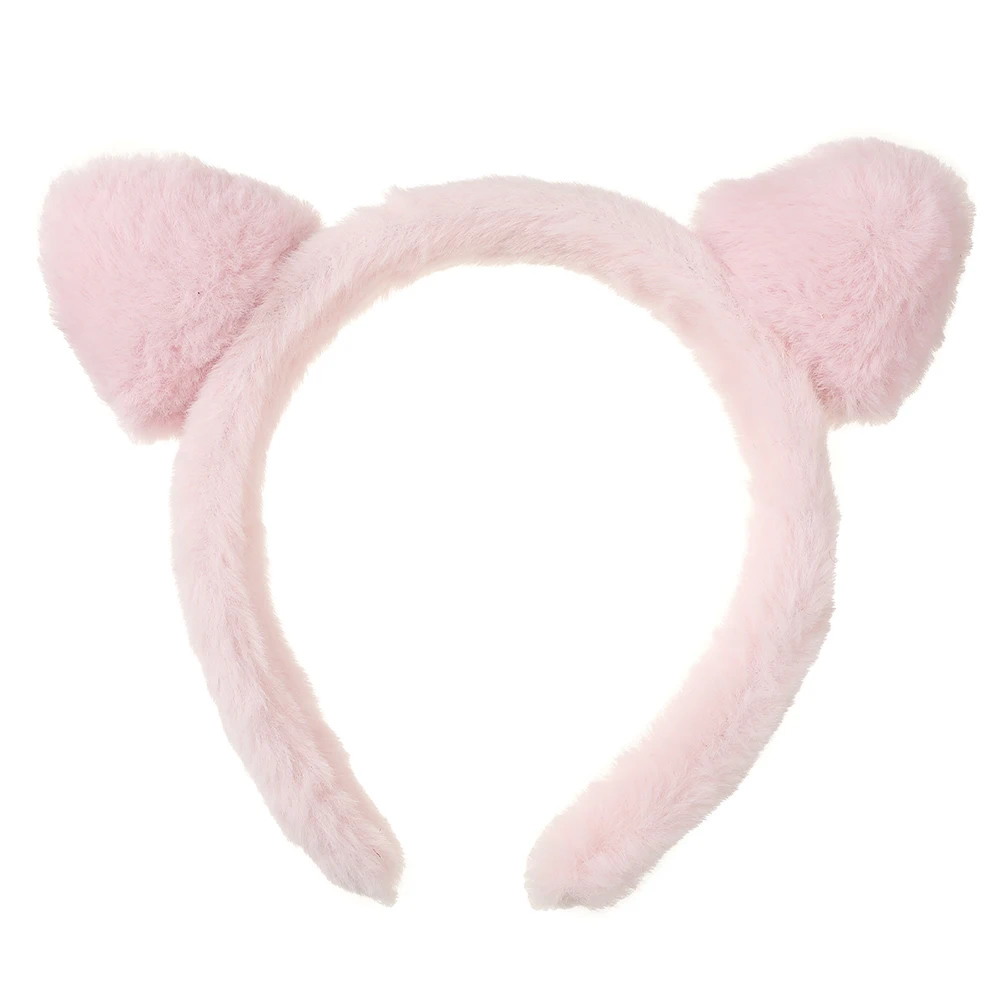 Plush Cat Ears Hairbands For Women Solid Color Cute Headband Hair Hoop Hair Bands Headdress Hair Accessories