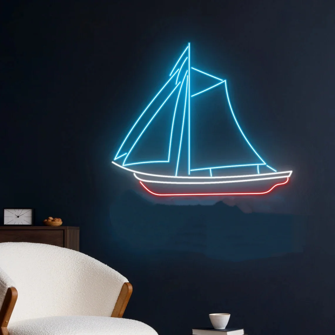 

Парусная лодка Неоновая вывеска Парусная лодка Открытая светодиодная вывеска Дорожный корабль Неоновый свет Лодка Настенный декор комнаты Парусная лодка Неоновый свет