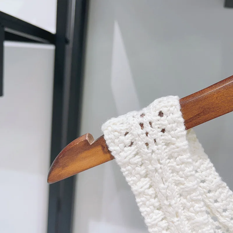 Sli White Summer Hook Needle Me Letter Slim Fit round Ne Svel Vest Faionable Knitted Tank Top Women's Clothing