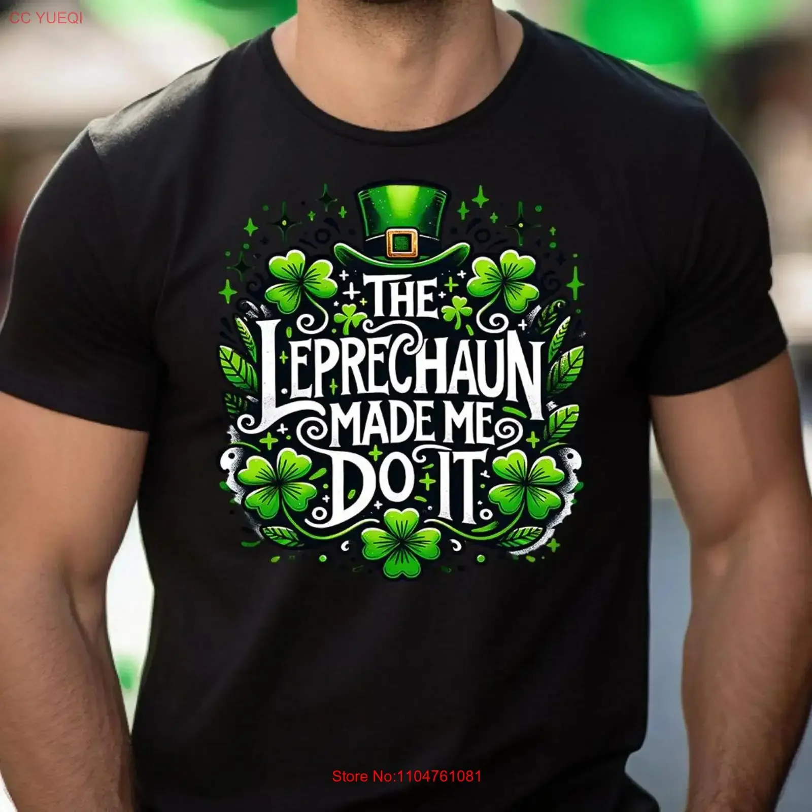 Camiseta del Día de San Patricio con la frase 'Los duendes me obligaron a hacerlo', diseño de duende y la suerte irlandesa, estilo vintage lavado, para uso diario