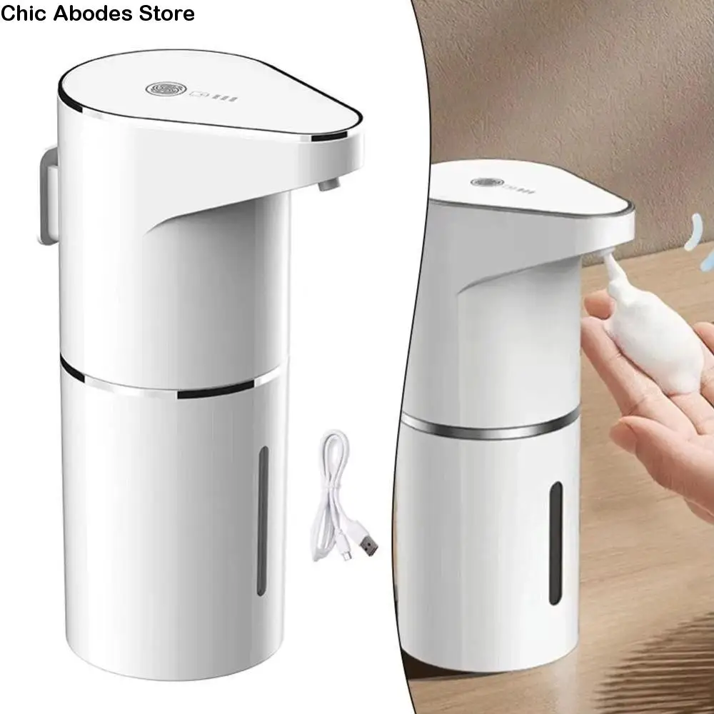 

350ML Automatic Induction Soap Dispenser with USB Rechargeable Sensor Hand Washer Dispenser Foam Type Digital Display