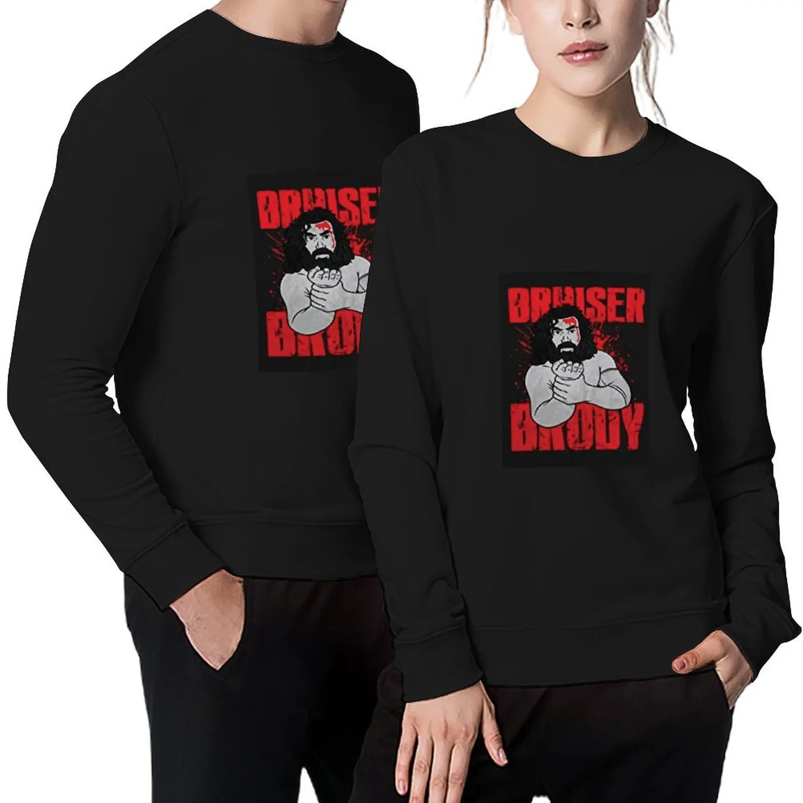 

bruiser brody Pullover autumn new products autumn clothes tracksuit men korean style clothes sweatshirt men
