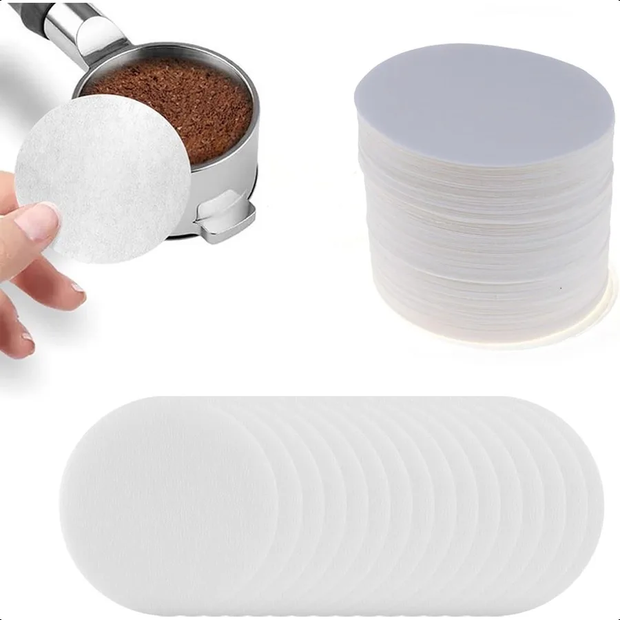 

600pcs Coffee Filter 51mm Unbleached Paper Coffee Filters Espro Filter Paper Compatible with 51mm Portafilters Baskets