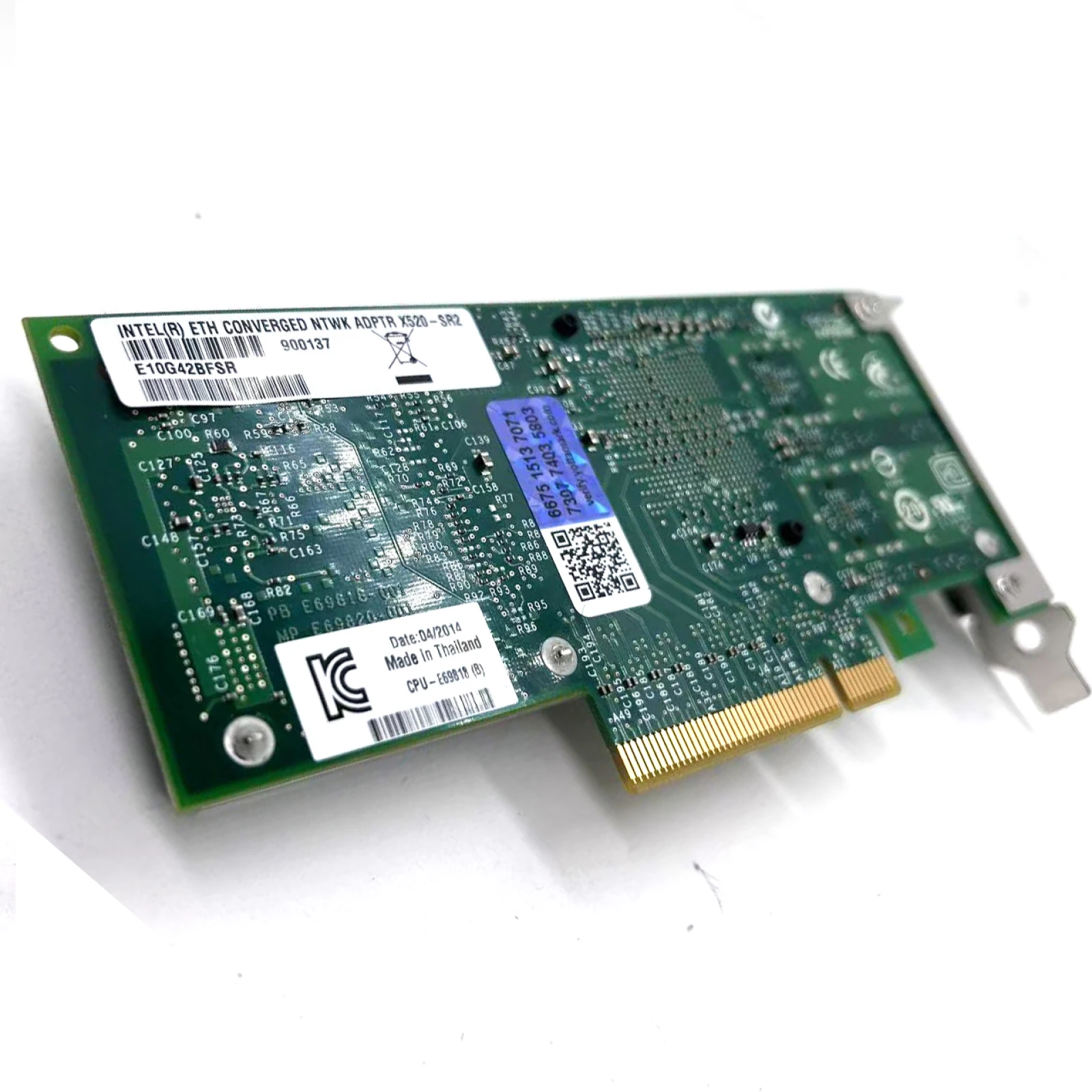 2-Ports CPU-E69818(B) X520-SR2 محول خادم إيثرنت للشبكة يناسب أجزاء طابعة INTEL