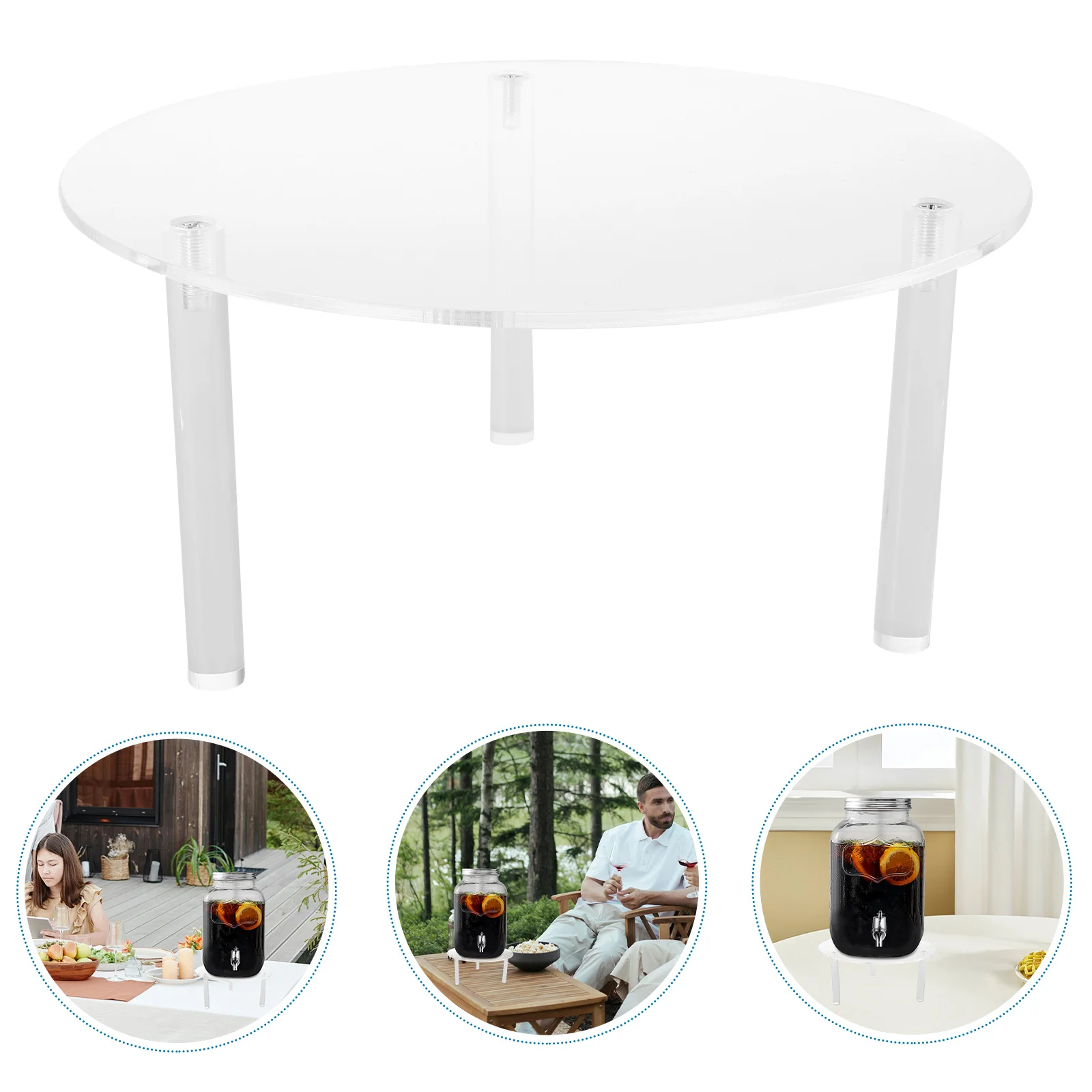 

Acrylic Beverage Dispenser Stand Sturdy Space-Saving Organizer for Home Restaurant Use Water Filter Container Holder Elegant
