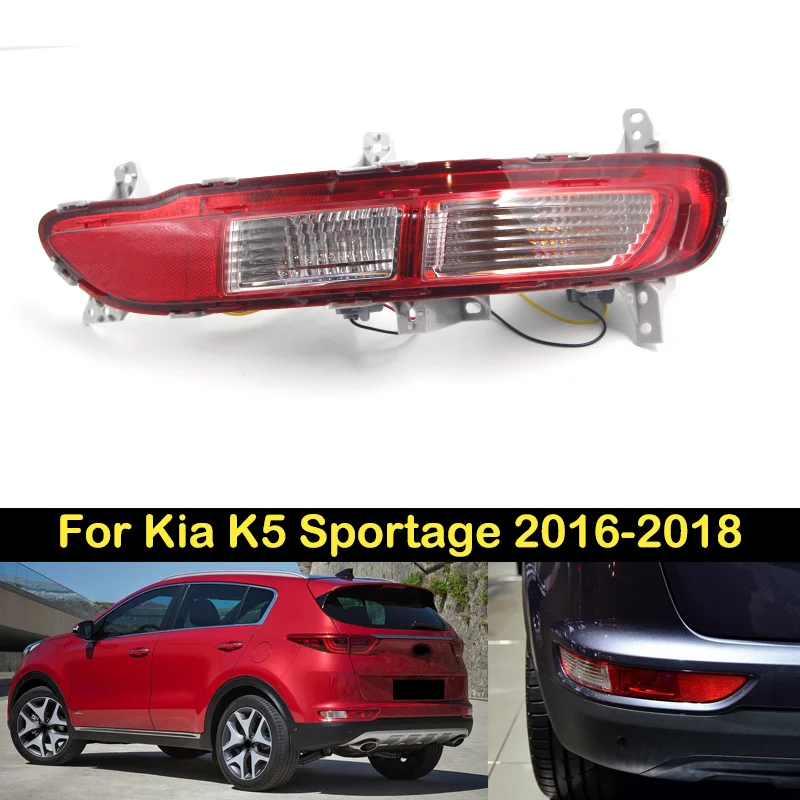 

DECHO Rear Foglight For Kia K5 Sportage 2016 2017 2018 rear bumper foglight foglamp fog light fog lamp Brake lights