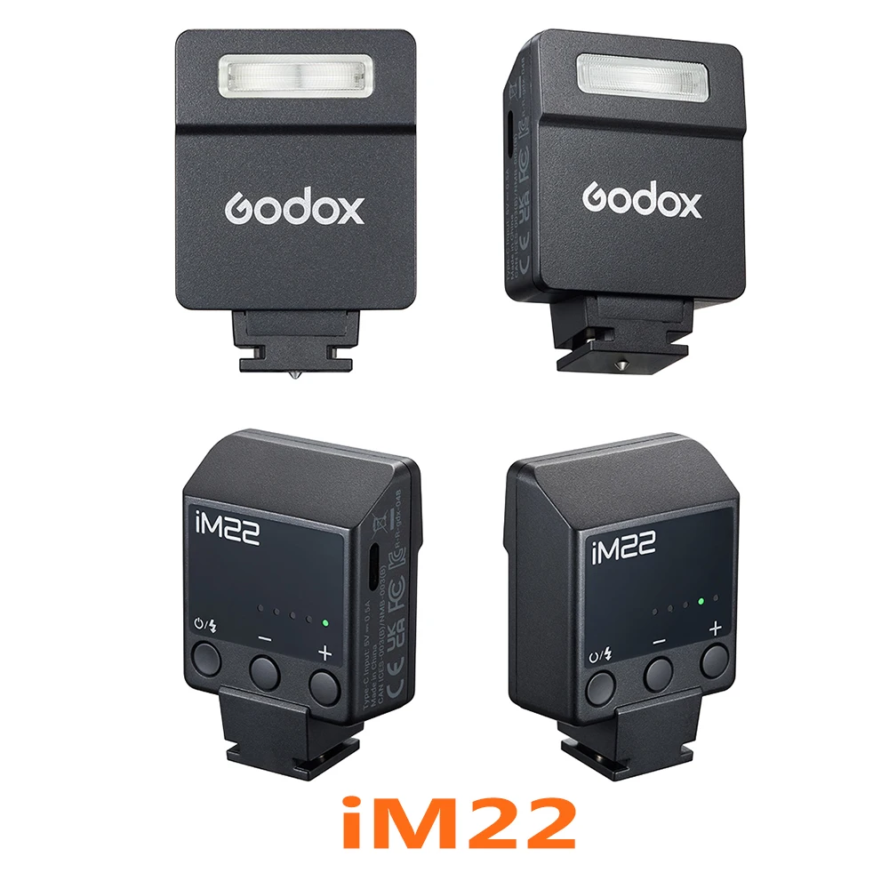 Godox iflash im20 im22 mini portátil li-ion bateria câmera flash 5 níveis de energia speedlite para portait e fotografia de vida morta