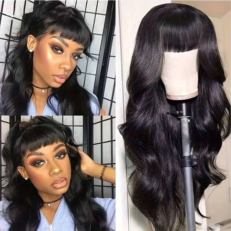 12 inch Middle Part Lace Wig 3x1 HD lace Body Wave human hair Wigs 220 density Full Machine Made Human Hair Wigs for Women