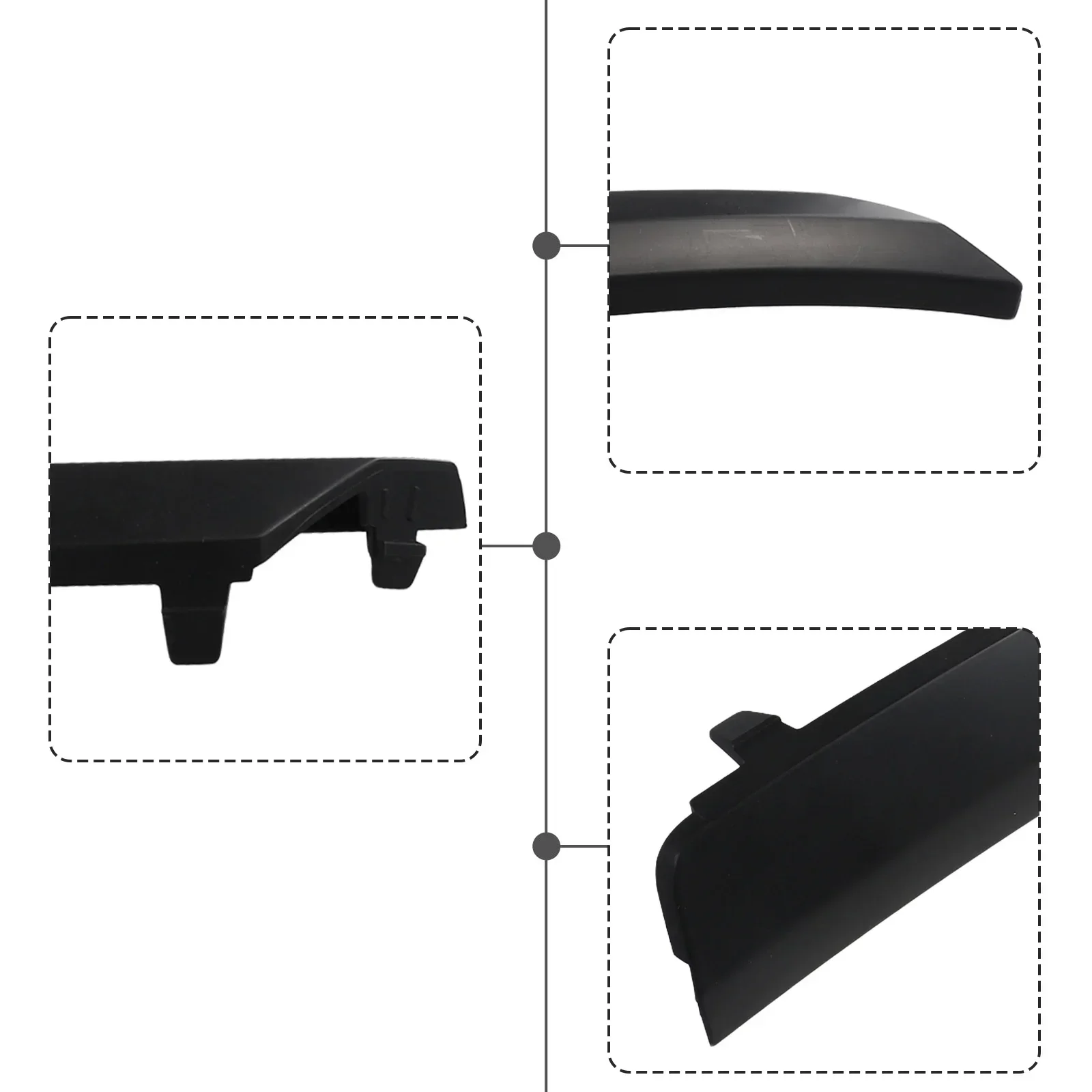 Left Right Side Front Bumper Cover Trim Molding Flank Wheel Eyebrow For Mercedes For Benz For W167 C167 V167 GLE II For AMG