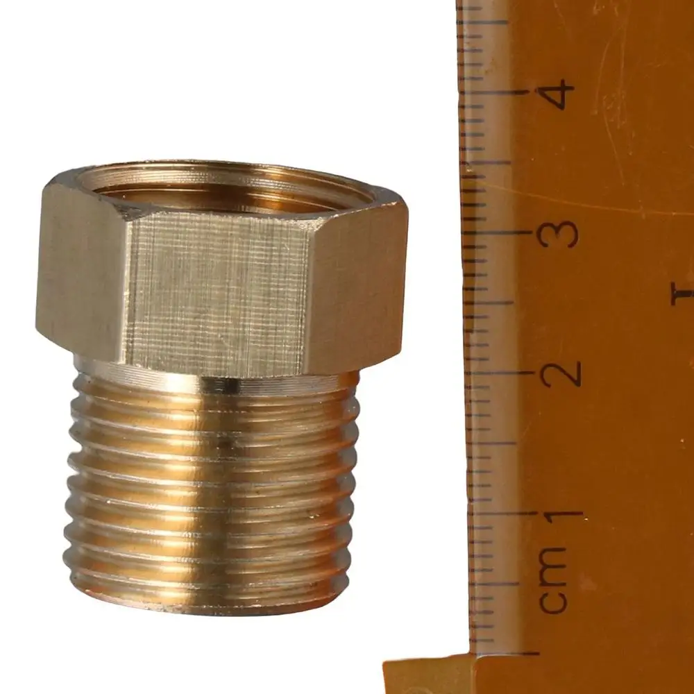 Durable Brass One-way Valve Gold 1/2" Check Valve Female to Male Thread Ozone Resistance Backflow Valve Oil Water Gas