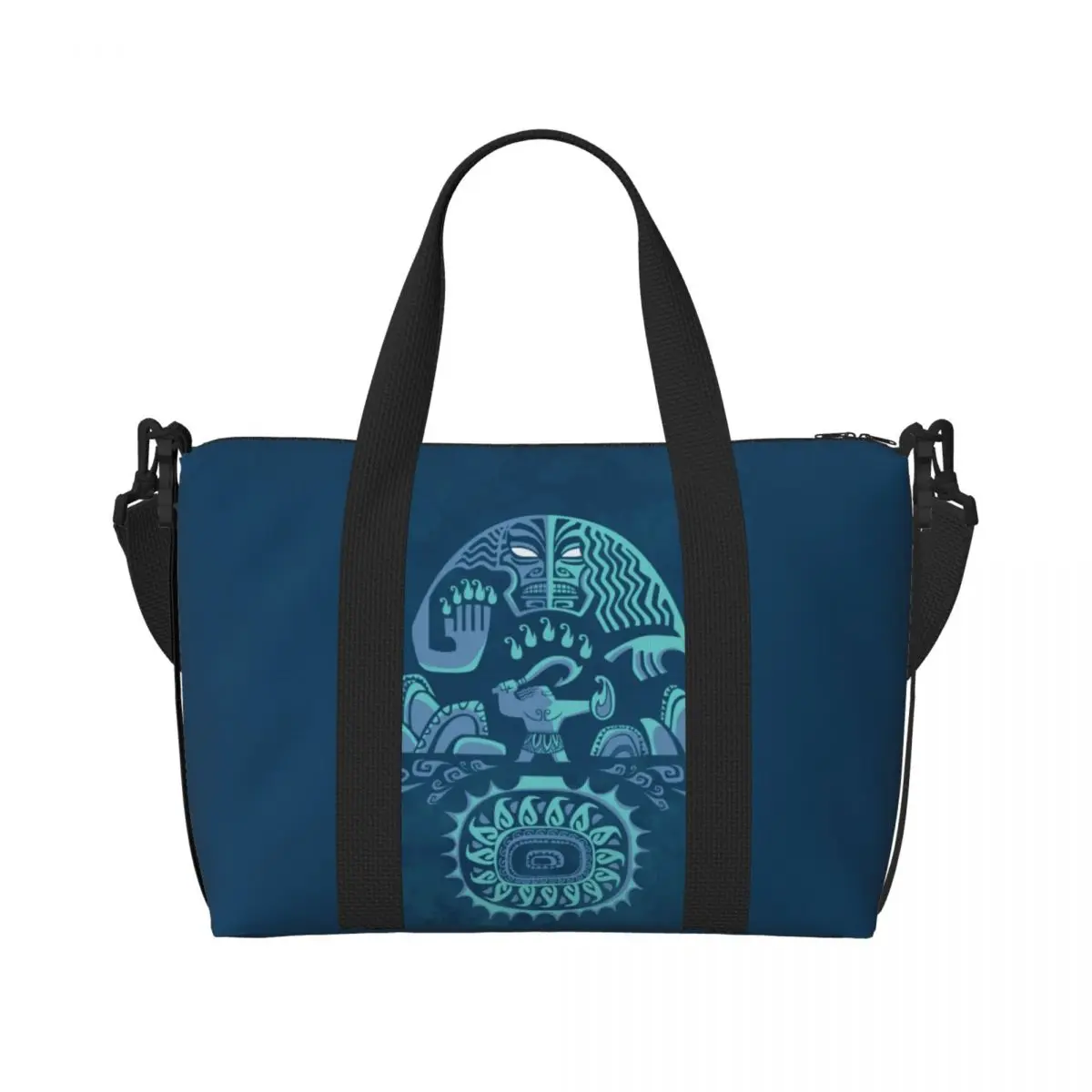 Custom Maui Moana Anime Beach Tote Bag Women Extra Large Gym Carry On Travel Shopping Bags