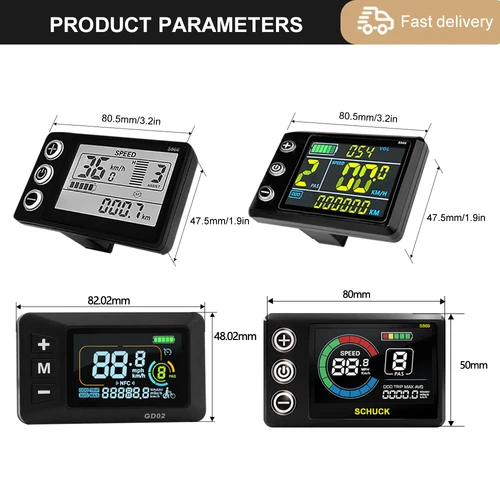 Imagen 2 del producto Controlador de bicicleta eléctrica de tres modos 17A 26A 30A 40A 36V/48V con función de aprendizaje pantalla LCD S866 Motor de 350W-1000W