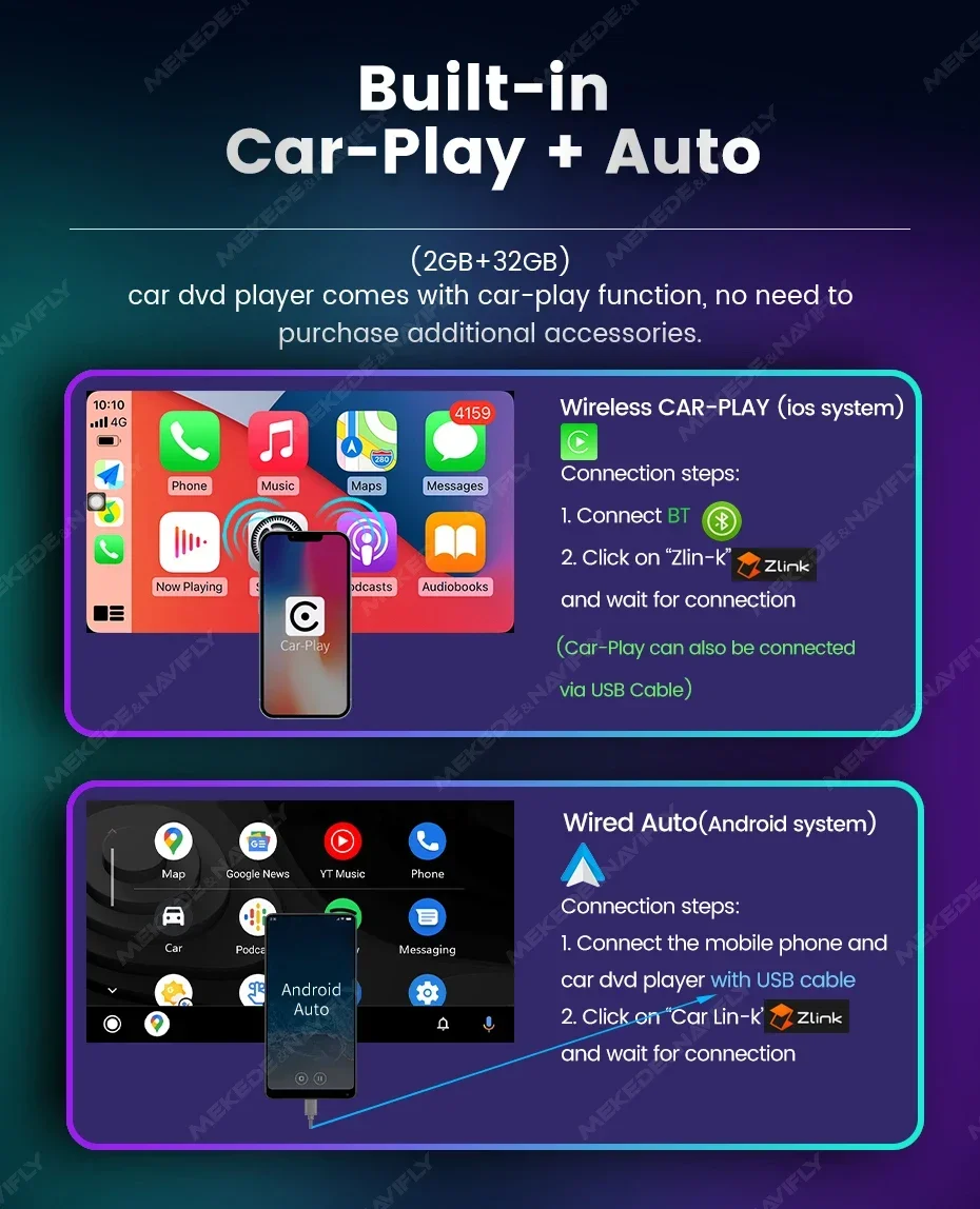 Android Carplay Auto For VW Passat B6 CC T5 Volkswagen Jetta Tiguan 7 8 9 Inch Car Radio Multimedia Player Stereo GPS Head Unit