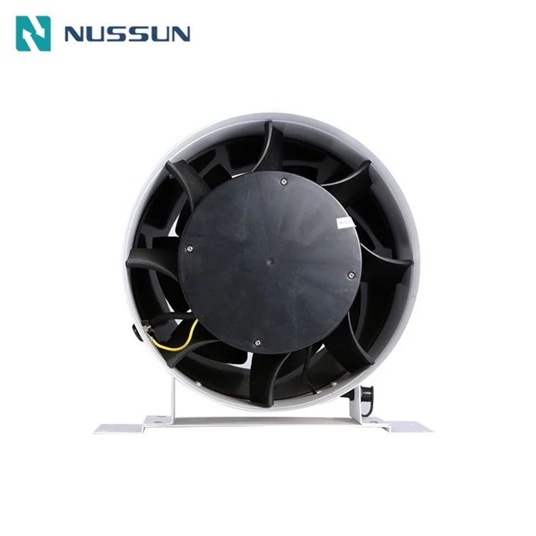 NUSSUN 10-Inch Duct Inline Basement Extraction Fan with Remote Speed Control 110-240V 2-Year Warranty Ball Bearing
