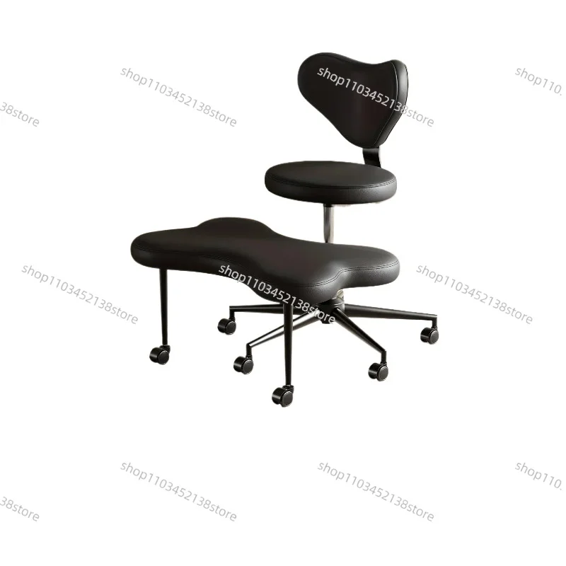 

Стул с перекрестными ножками, стул для медитации с колесами, стул СДВГ, регулируемое по высоте сиденье, регулируемая подставка для ног