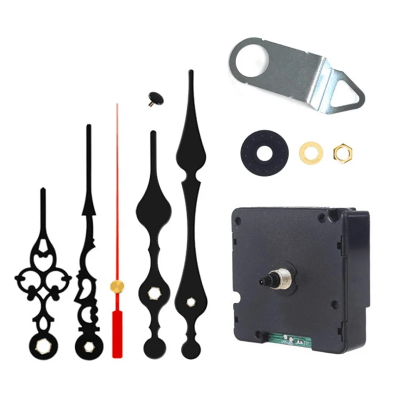 Radio Controlled Silent DIY Clock Movement Mechanism Kit Germany DCF Signal Mode With 2 Sets Hands Repair Replacement