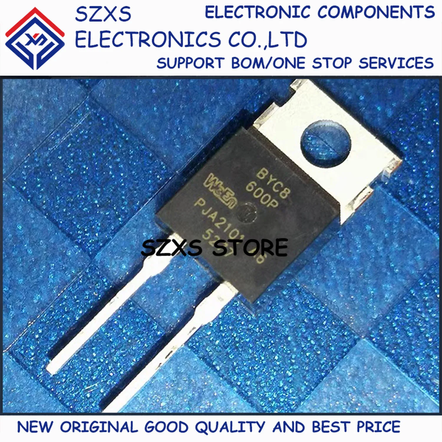 

New Original 10Pcs BYC8-600P BYC8-1200P TO-220 8A 600V 1200V Fast Recovery Diode Electronic Components In Stock Good Quality