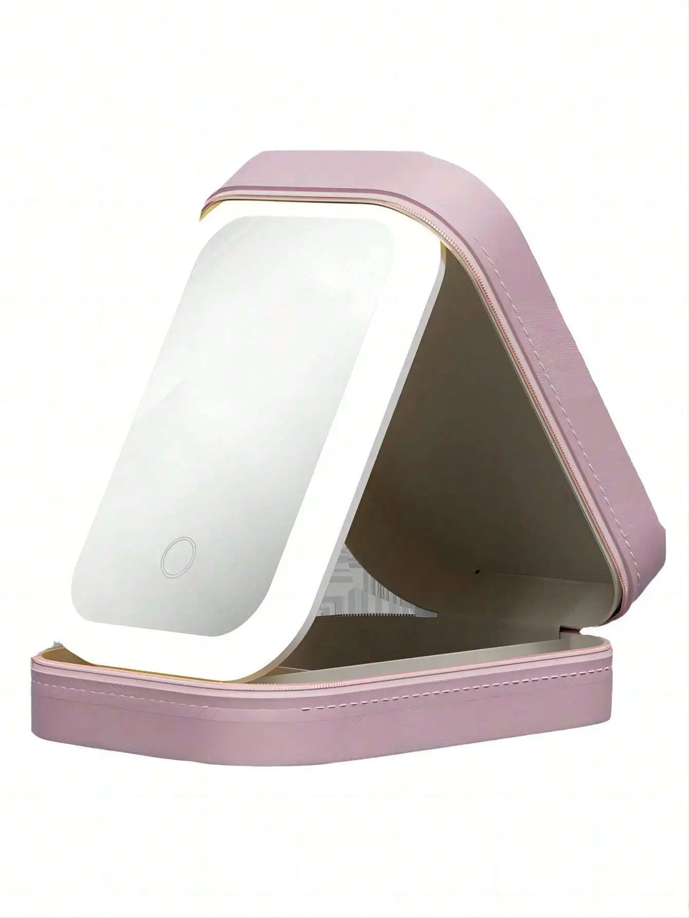 Travel Makeup Case With Lighted Mirror, Partitionable Cosmetic Bag, Professional Cosmetic  Organizer, Waterproof Portable, Trave